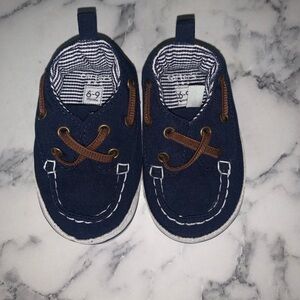Carter's Navy and Brown Baby Shoes